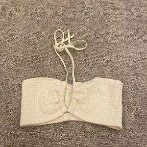 -Shein -Small -Cream coloured cropped top